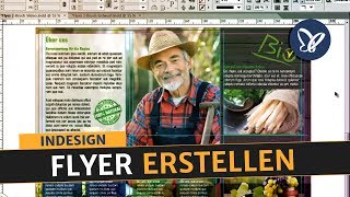 InDesign Tutorial Flyer erstellen und in Druck geben [upl. by Nessej]