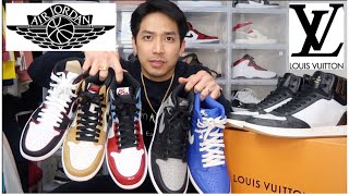 Louis Vuitton Rivoli Sneaker Review  Jordan 1 Comparison and On Feet [upl. by Carlyn436]