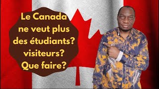 Le Canada ne veut plus des étudiants visiteurs Que faire  comment procéder [upl. by Asecnarf]