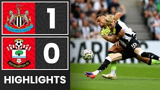 HIGHLIGHTS Newcastle United 10 Southampton  Premier League [upl. by Eatnoj]