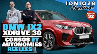 Essai conso BMW iX2 xDrive 30  les vraies autonomies Ioniq 28 challenge [upl. by Netty]