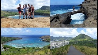 HANAUMA BAY RIDGE HIKE amp HIDDEN ROCK BRIDGE  HONOLULU  OAHU  HAWAII [upl. by Nnaeirual959]