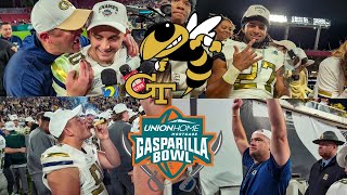 Georgia Tech 30 UCF 17  Yellow Jackets celebrate Gasparilla Bowl Championship 🐝🏈 [upl. by Lebama]