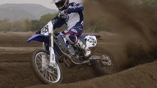 2008 Yamaha YZ450F First Ride  MotoUSA [upl. by Ocsinarf]