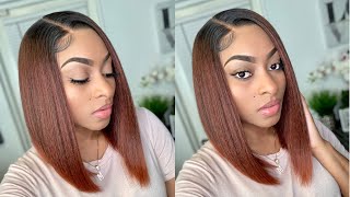 ITS BOB SEASON 🔥 Outre Melted Hairline Collection Lace Front Wig  BREANNE [upl. by Anawed632]