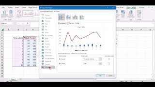 ACTUAL VS TARGET CHART IN EXCEL IN 1 MINUTE excel viral trending tutorial youtube tips tricks [upl. by Adnilemreh]