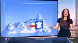 LA METEO DES NEIGES dALEXANDRA BLANC le 2017 02 16 sur LCI [upl. by Eseilanna]