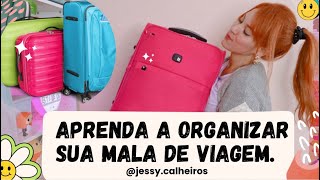 COMO ORGANIZAR UMA MALA DE VIAGEM PARA 3 DIAS JESSY CALHEIROS viagem organização dicas brasil [upl. by Nemad]