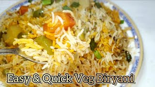 HOW TO MAKE VEG BIRYANI STEP BY STEP GUIDE FOR BEGINNERS  Quick amp Easy 1 Pot Vegetable Biryani [upl. by Sukhum]