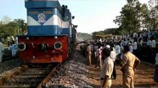 SahilOnline Rail roko Protest held in Bhatkal [upl. by Nanreit]