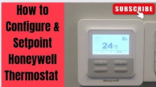 Honeywell thermostat Configuration and Override Setting [upl. by Houghton524]