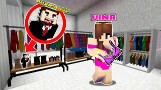 AKU KECILIN BADANKU DAN MENYELINAP NGINTIP KAK VINA GANTI BAJU TANPA DIA SADARI DI MINECRAFT [upl. by Acenahs]