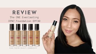 REVIEW The ONE Everlasting Sync Foundation SPF30 Oriflame [upl. by Shawna]