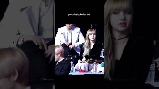 Pov  Lisa looked at Taehyung 😱😇🥰  laxmi edit  taehyung lisa taelice blackpink shorts [upl. by Ennaed]