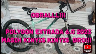 Review sepeda polygon extrada 6 2023 mantul banget di lapak Bang luki sepeda [upl. by Liuqnoj]