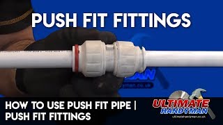 How to use push fit pipe  push fit fittings [upl. by Dola668]