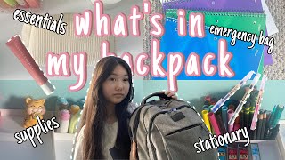 •whats in my backpack•🎒 JUNIOR YEAR┃supplies planning essentials stationery [upl. by Prinz]