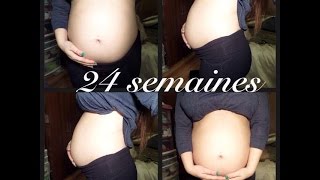 24 SEMAINES DE GROSSESSE  1ER TRIMESTRE l MOM2BE [upl. by Lekym]