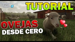 FARMING SIMULATOR 22  TUTORIAL OVEJAS 🐑🐑🐑  El animal más económico y productivo [upl. by Elianora]