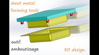 solidworks sheet metal forming tools outil demboutissage [upl. by Constant]