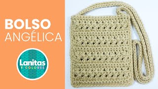 Bolso tejido a crochet paso a paso MUY FACIL con bello punto tejido Lanitas y Colores [upl. by Amand]