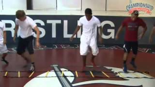 Agility Ladder Drill for Developing Wrestlers [upl. by Luella201]