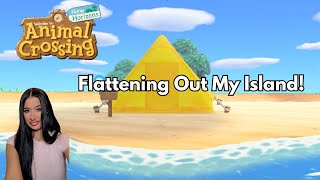 Animal Crossing Flattening Out My Island and Planning Mocha [upl. by Anik]