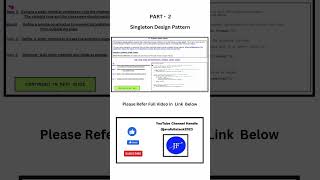 Part02SingletonDesignPattern designpatternsinjava creationaldesignpatterns [upl. by Ynnavoeg]