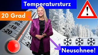 Vom Schwitzen zum Frieren Auf 20 Grad folgt der Berglandwinter mit Schnee Irre Wetterkapriolen [upl. by Nrehtak]