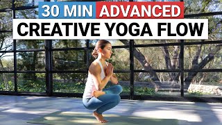 30 Min Advanced Yoga Flow  Creative Full Body Stretch amp Flow [upl. by Lawford]