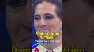 Måneskin  Damiano David contient ses larmes après linterprétation de quotCoralinequot Sanremo Festival [upl. by Renmus]