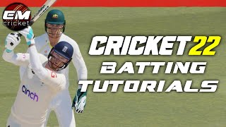 CRICKET 22  FULL BATTING INGAME TUTORIALS  Learn to Play [upl. by Kimberly]