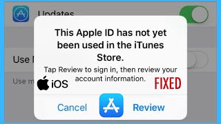 iPhone itunes store not working  This apple id has not yet been used in the itunes store iPhone iOS [upl. by Winnie]