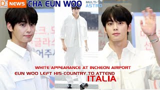 Cha Eun Woo is tireless ✈️ Venice will look good on you [upl. by Haerdna]