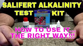 Salifert Alkalinity Test Kit  How To Use It  The Right Way [upl. by Mehalek]