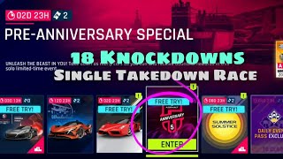 Asphalt 9  Pre Anniversary Special Event  18 KDs in a Single Race  Greenland  TouchDrive [upl. by Eissak]