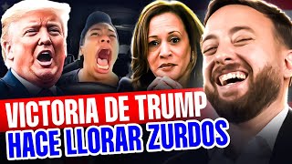 😂 REACCIÓN Lágrimas de Zurdos por la victoria de DONALD TRUMP  Agustín Laje [upl. by Tobye]