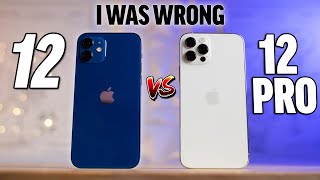 iPhone 12 vs 12 Pro RealWorld Differences after 1 Week [upl. by Arihaz]