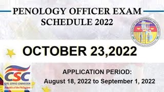 Penology Officer Examination POE 2022 Guide  Requirements and Qualifications [upl. by Snapp]