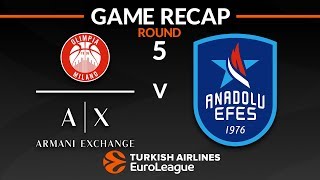 Highlights AX Armani Exchange Olimpia Milan  Anadolu Efes Istanbul [upl. by Trela]