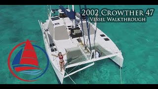 2002 Crowther 47 Vessel Walkthrough [upl. by Ynnaf]