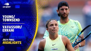 YoungTownsend vs VavassoriErrani Highlights  2024 US Open Final [upl. by Hau618]