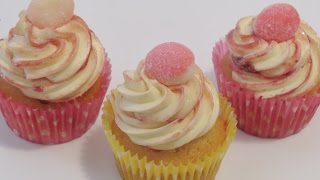 Rhubarb and Custard Cupcakes  CupcakeGirl [upl. by Ardnasella]