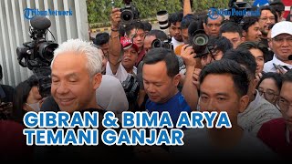 Potret Gibran dan Bima Arya Temani Ganjar Pranowo Lari Pagi di Bogor [upl. by Boland972]