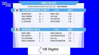 Catford Wanderers CC 2nd XI v Orpington CC 2nd XI [upl. by Shaia806]