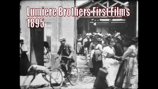 Workers Leaving the Lumière Factory in Lyon 1895 by Louis Lumière [upl. by Fulviah]