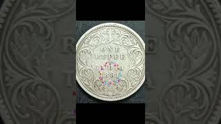 ONE RUPEE RARE COIN  VICTORIA EMPRESS  YEAR 1881  PRICE RS 10000 [upl. by Howarth]