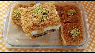 Preparing Delicious Kunafa knafeh  Turkish Dessert  simple cooking desserts recipe food [upl. by Sabrina671]