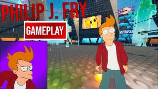 New Philip J Fry Skin Gameplay Fortnite Battle Royale [upl. by Schwartz682]