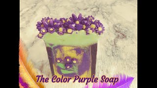 We Made Soap Inspired By TV ShowsMoviesThe Color Purple Cold Process Soap [upl. by Dorlisa531]